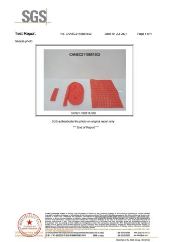 Red nets certificate from KAIPING FEILIYANG PACKING MATERIALS CO., LTD.