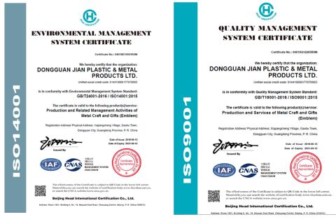 ISO certificate from LOGOJETS INTERNATIONAL LTD.