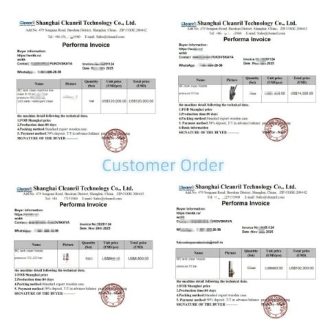 Stable Customer Orders certificate from Shanghai Cleanril Technology Co., Ltd.