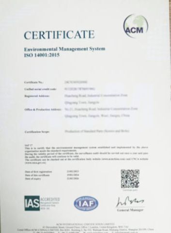 Our certificates certificate of Jiangyin Hifive Hardware Products Co., Ltd. – certificate photo, supplier certificates section