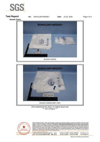 Report for Macro perforated shirt bag certificate from KAIPING FEILIYANG PACKING MATERIALS CO., LTD.