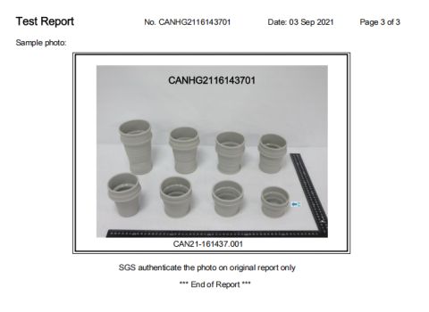 Product Inspection Report certificate from Shenzhen Hewang Silicone Product Co., Ltd.