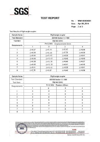 EN74 Certificate-Scaffold Coupler certificate from Nanjing Wellmade Metalwork Co., Ltd.