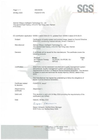 Medical CE certificate from Xiamen Sun Lion Technology Co., Ltd.