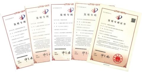 patent certification certificate from Jiangsu Huafilter Hydraulic Industry Co., Ltd.