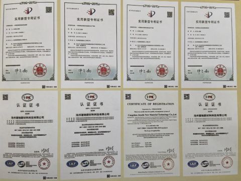 certificate certificate of Cangzhou City Junchiweiye Chemical Co., Ltd – certificate photo, supplier certificates section