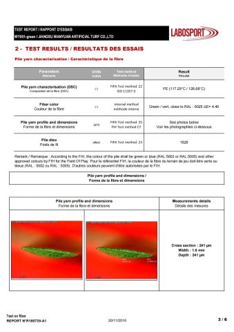 10 certificate of Jiangsu Wanyuan Artificial Turf Co., Ltd. – certificate photo, supplier certificates section