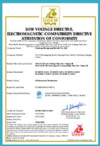 CE certificate from Apex Technologies