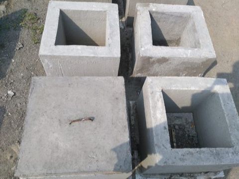 RCC Earth Pit, For Electrical Projects Shape Square Material RCC Wall ...