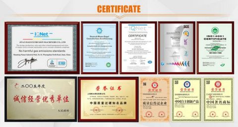 certificate certificate of Jinan Dayi Extrusion Machinery Co., Ltd. – certificate photo, supplier certificates section