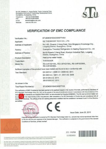 CE -X7 certificate from GZ Theodoor Tech Co., Ltd.