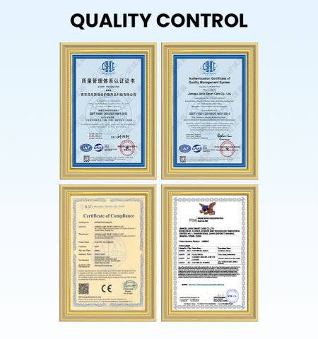 ISO certificate from Jiangsu Janix Smart Care Co., Ltd.