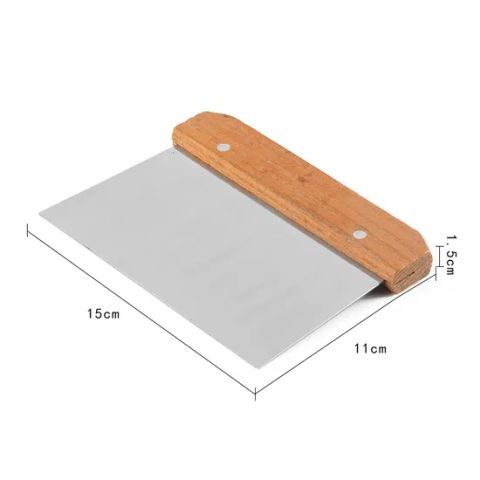 Stainless Steel Pastry Dough Wood Handle Cutter Scraper HS Code ...