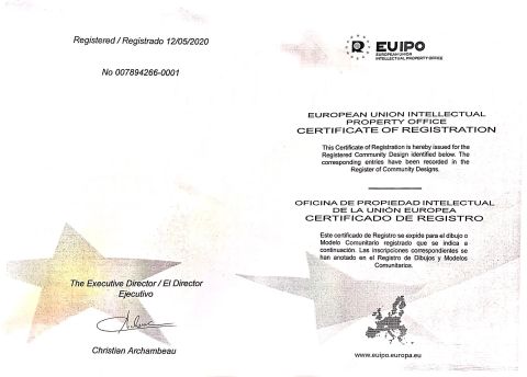 Letters patent certificate from Zhengzhou Lijia Thermal Spray Machinery Co., Ltd.