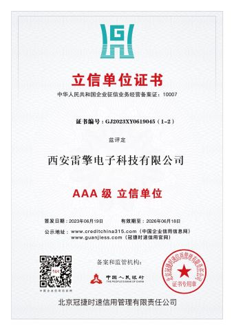 Certificate for Establishment of Credit Unit certificate from Hangzhou Ragine Electronic Technology Development Co., Ltd.