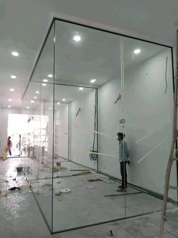Office Cabin Partitions Material Glass Panel Thickness 40 mm Partition ...