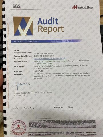Audit Report certificate from Michitop Technology Co., Ltd