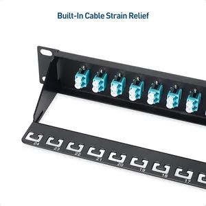 Cable Matters Rackmount Finger Channel Cable Matters Rackmount 1u Blank Fiber Patch Panel with Lgx Adapter ...