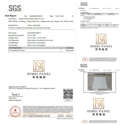 sgs2 certificate of Guangzhou Dimei Building Material Co.,Ltd – certificate photo, supplier certificates section