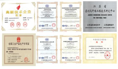 Enteprise Qualification certificate from Jiangsu Textile Research Institute Inc.