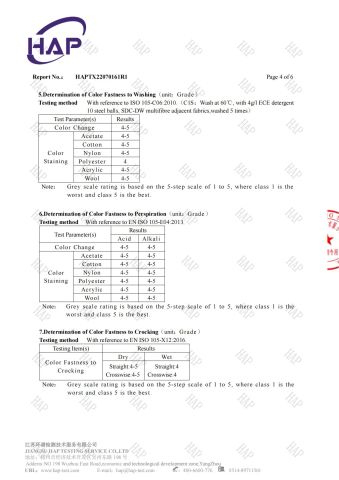 Test Report certificate from Zhangjiagang Tianjun Trade Co., Ltd.