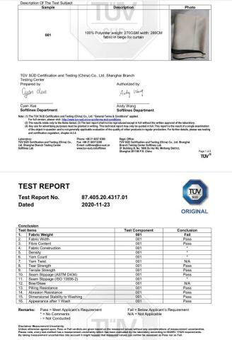 certificate certificate of Ningbo Yuqi Textile Co., Ltd. – certificate photo, supplier certificates section