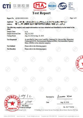 Certificates certificate from Qingdao Yibolan Machinery & Equipment Co., Ltd.