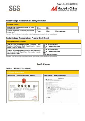 SGS certificate 3 certificate from Shanghai Sizhen Trading Co., Ltd