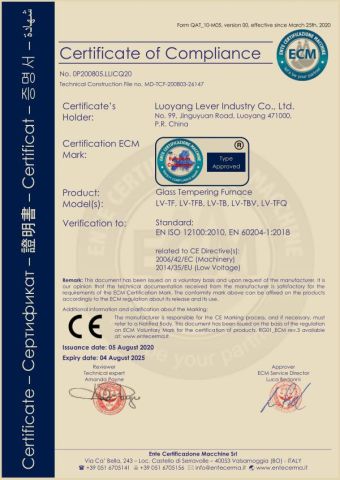 CE Certificate certificate of LEVER IMP & EXP CO., LIMITED – certificate photo, supplier certificates section