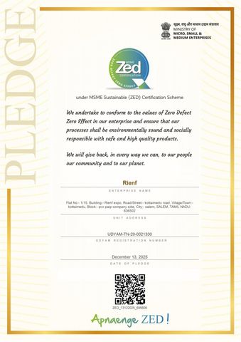 UDYOGAADHAAR certificate from Rienf Expo