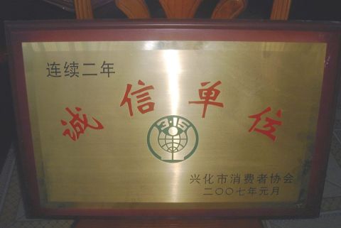 Credibility Company certificate from TAIZHOU FASTOOL INDUSTRY CO., LTD.