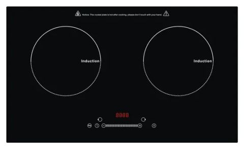 Electric Induction Cooker Built-in 2 Burner Induction Hob Color Black ...
