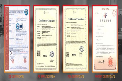 Certificates certificate from Shanghai Sffiltech Co., Ltd.