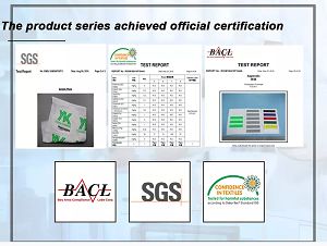 SGS certificate from Dongguan Livinyl Adhesive Products Co