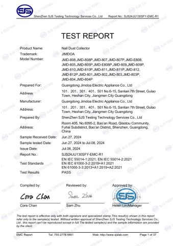 EMC certificate from Foshan Elesecret Electronics Technology Co Ltd