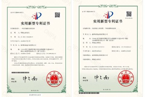 Patent certificate certificate of Wenzhou Kuaiyida Machinery Co., Ltd – certificate photo, supplier certificates section
