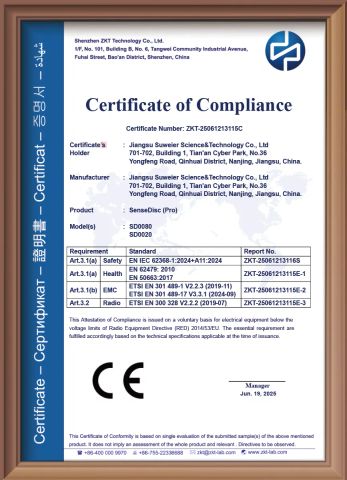 CE certificate from Jiangsu Suweier Science Technology Co., Ltd.