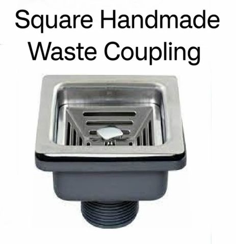 Stainless Steel Square Handmade Waste Coupling, Short Thread Durability ...