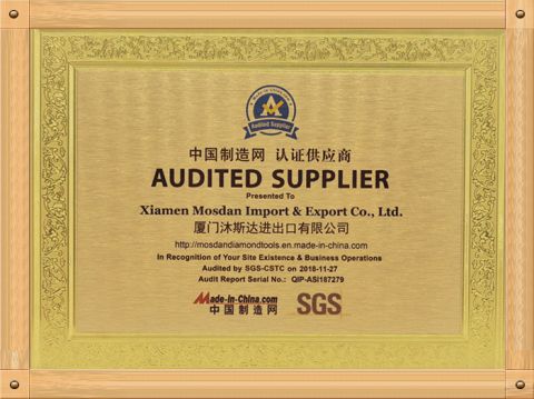 SGS certificate from Xiamen Mosdan Import & Export Co., Ltd.