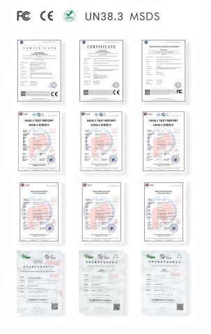 01 certificate from Ningbo GLGW New Energy Co., Ltd