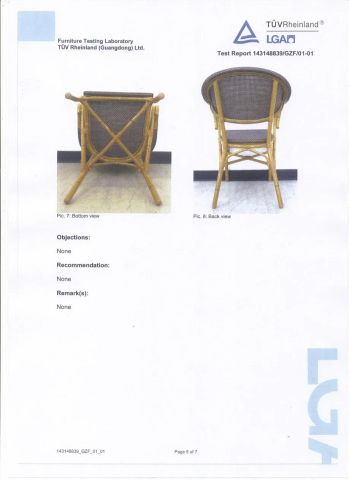 Products certificate certificate from Foshan Dream Gate Furniture Co., Ltd.