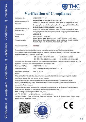 CE-EMC certificate from Shenzhen Getex Technology Co., Ltd.