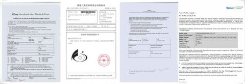 certificate certificate from Fujian Top Trade Co., Ltd.