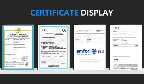 Certificate certificate from Fuyang Fujiu Machinery Equipment Co., Ltd.