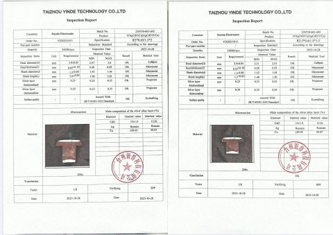 Certificates certificate from TAIZHOU YINDE TECHNOLOGY CO.,LTD