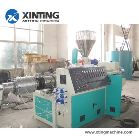Polymer Thread Machines Plastic PVC Electrical Threading Double Pipe Production Line/Tube ...