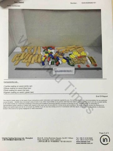 EN71 for Train sets certificate from WENZHOU TIMES ARTS&CRAFTS CO., LTD.