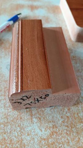 Wpc Texture cotted frame Structure Solid Density 950 kg/m³ Size 4 x 2.5 ...