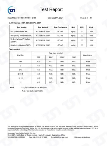 RoHs Test Report 6 certificate from Hangzhou Fengqing Printing Co., Ltd.
