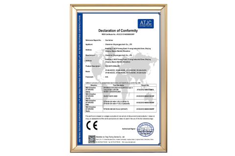 CE Certification certificate from Shenzhen Xinyonggao Tech Co., Ltd.